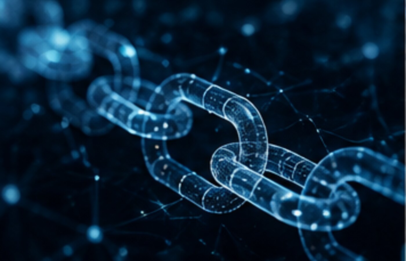 Blockchain links representing verifiable records and cryptographic trust