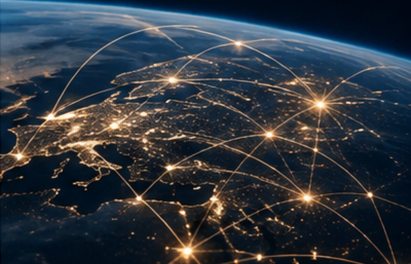 Global digital network illustrating interoperable trust